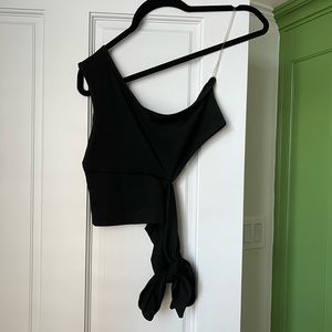 Black crop top